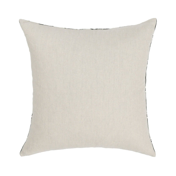 Nubia - 18" Round Pillow - Black / White