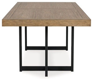 Tomtyn - Rectangular Dining Room Extension Table - Light Brown