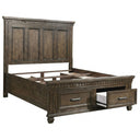 Panel Headboard Bed With Footboard Drawers