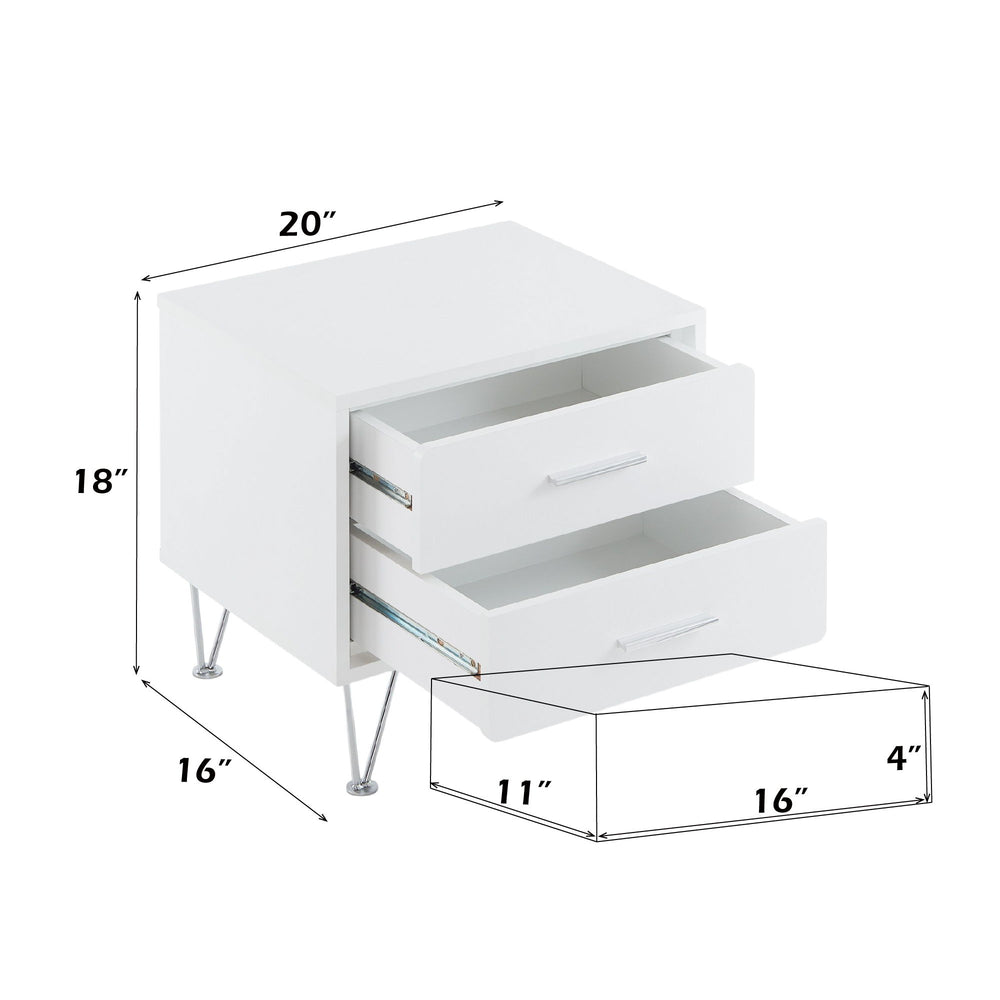 Deoss - Accent Table - White