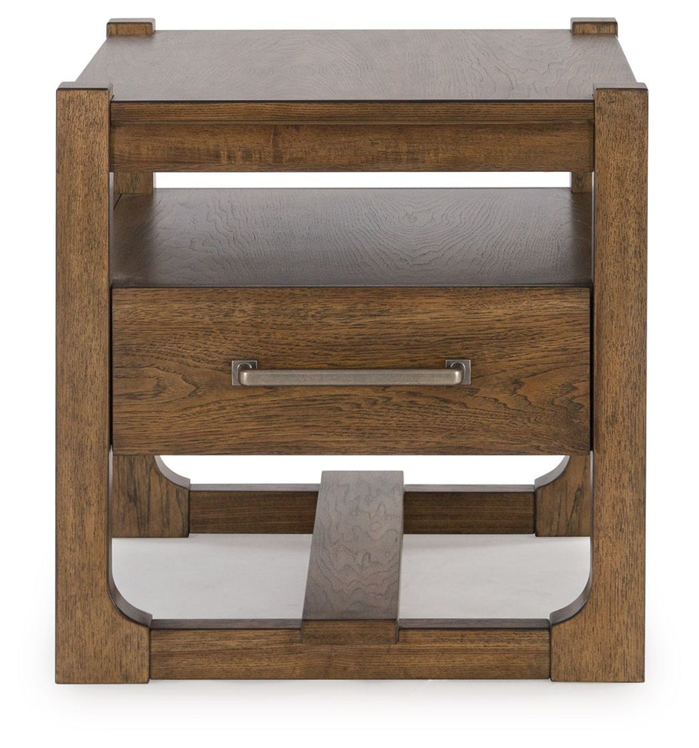 Cabalynn - Square End Table - Light Brown