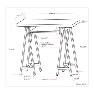 Sawhorse - Handcrafted Solid Desk