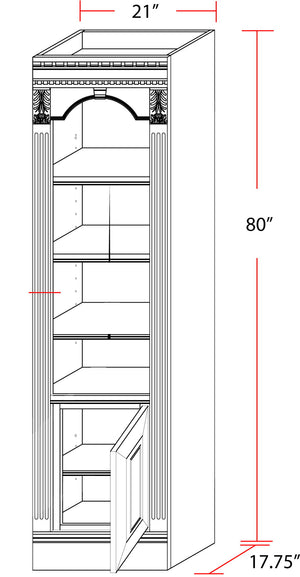Huntington - Open Top Bookcase