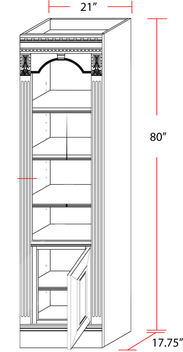 Huntington - Open Top Bookcase
