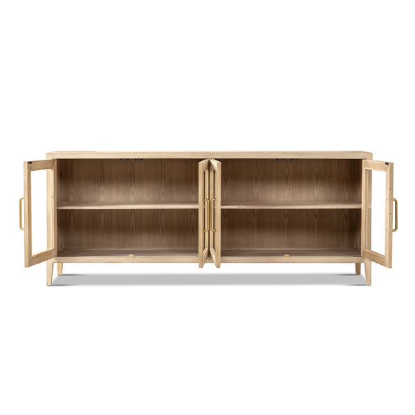 Marlowe - Glass Door Sideboard - White