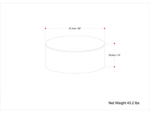Millbury - Drum Coffee Table - Natural