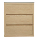 Freestanding Bathroom Vanity With Ceramic Sink, 2 Full Extension Drawers