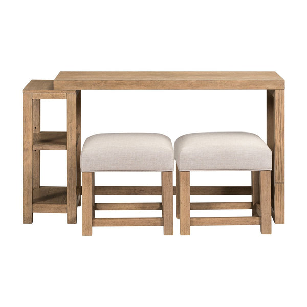 Corso - 3 Piece Console Set - Natural & Concrete