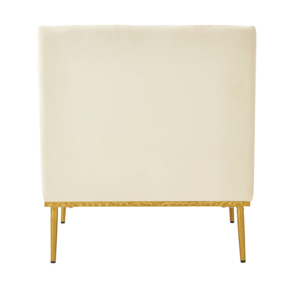 Elegant Curved Armrest Accent Armchair