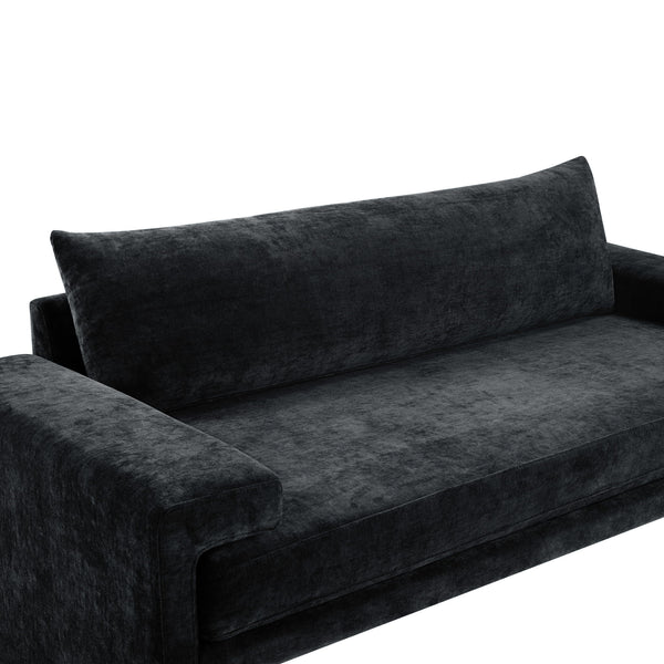Upholstered 3 Seater Sofa With Wide Armrests