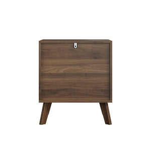 Medieval Double Drawer Bedside Table