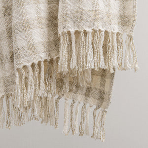 Sari - Throw 50 x 70 - Natural / Ivory
