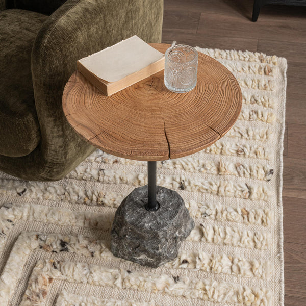 Linden - End Table - Natural / Black