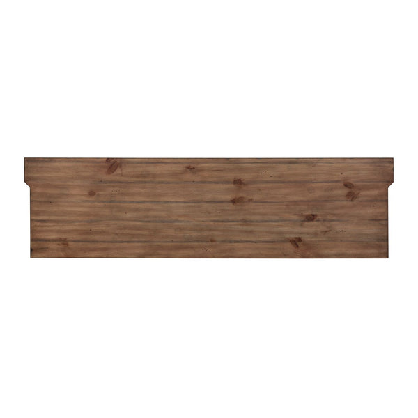 Morgan Creek - Entertainment TV Stand - Antique White / Wirebrushed Tobacco Accents