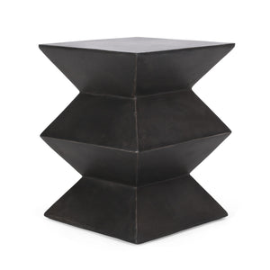 Outdoor Lightweight, Concrete Side Table - Copper