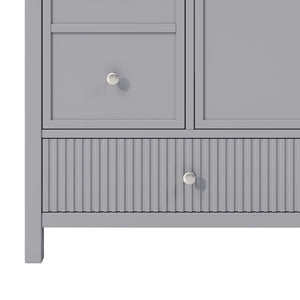 Bathroom Vanity With Separate Sink, Soft Close Doors And 4 Drawers
