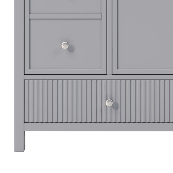 Bathroom Vanity With Separate Sink, Soft Close Doors And 4 Drawers