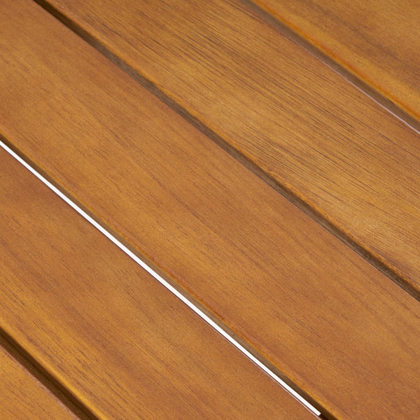 Outdoor Acacia Wood Side Table With Weather Resistance