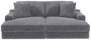 Cozy - 2 Piece Double Wide Chaise With USB Charging Ports