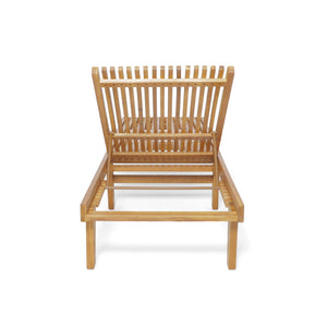 Nadine - Stylish Chaise Lounge Chair - Teak