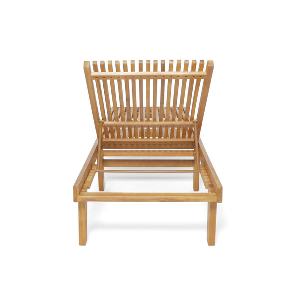 Nadine - Stylish Chaise Lounge Chair - Teak