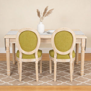 Upholstered With Round Back Dining Chairs (Set of 2)