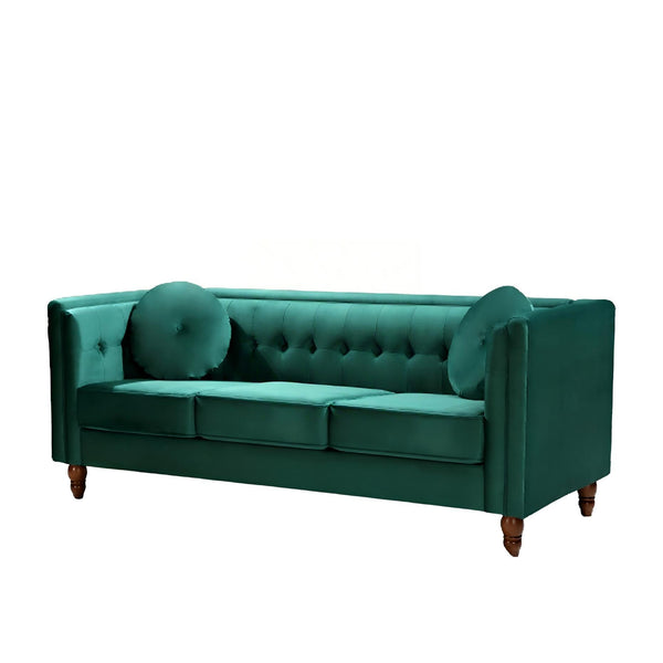 Chesterfield Sofa With Square Arms For Living Room