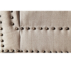 Chaise With Nailhead Trim And Plush Pillow