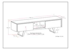 Lowry - Handcrafted TV Media Stand