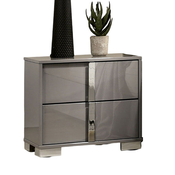Nightstand With Vertical Handles