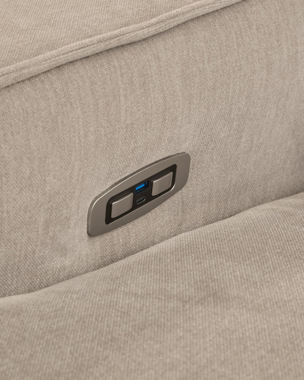 Carceri - 2-Piece Power Reclining Sectional Loveseat - Cashmere
