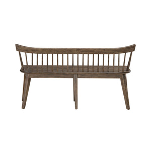 Midland Falls - Spindle Back Bench - Rustic Brown