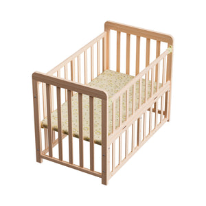 Portable Bedside Bassinet With 3 Heights, Mini Crib For Newborns - Natural Wood