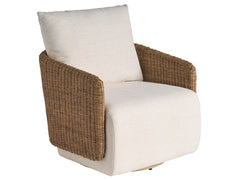 Enzo - Swivel Chair - Beige / Light Brown