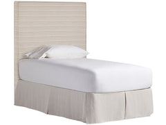 Oasis - Upholstered Twin Headboard - Beige / Gray