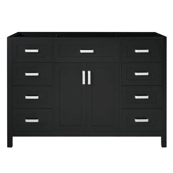 Bathroom Vanity Cabinet Only With 2 Soft Close Doors And 8 Drawers