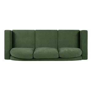 Modern 3 Seater Sofa With Curved Backrest