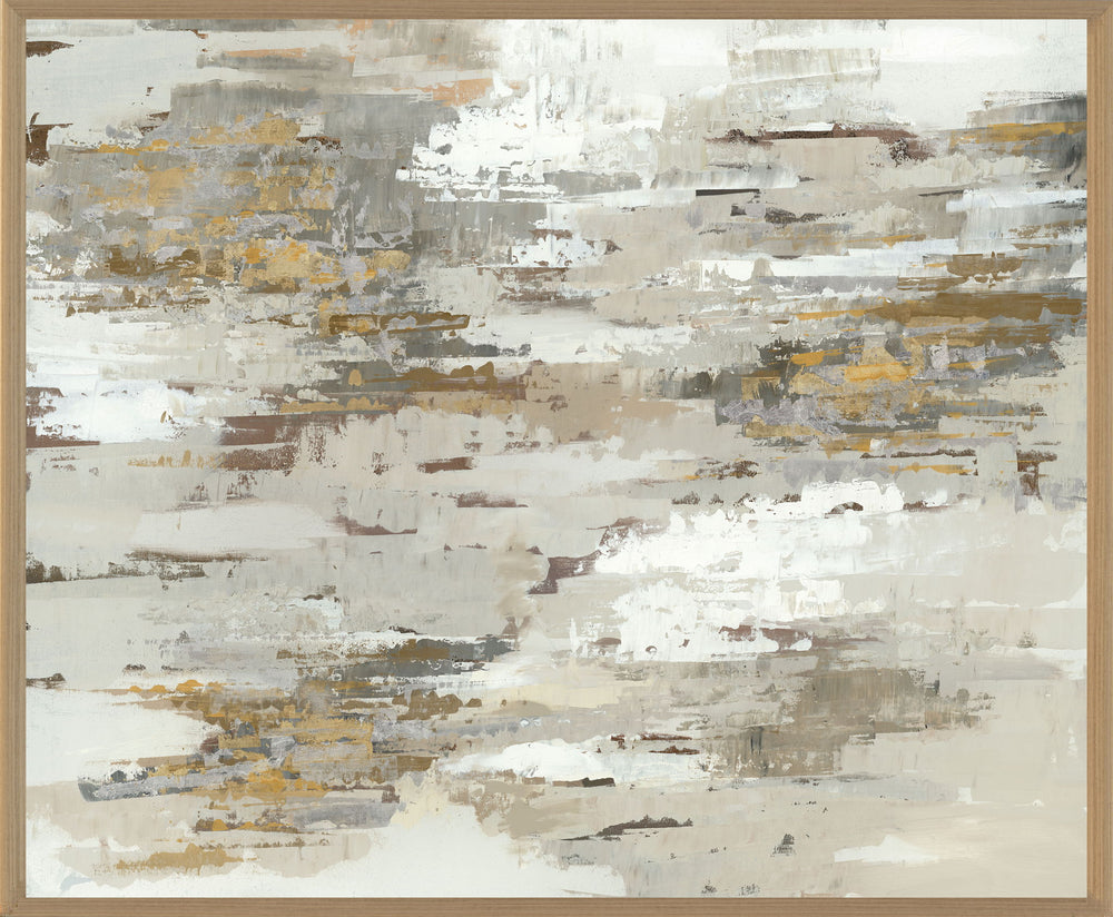 Glow - 48" x 72" River Painting By Buddy Whitlock - Gold