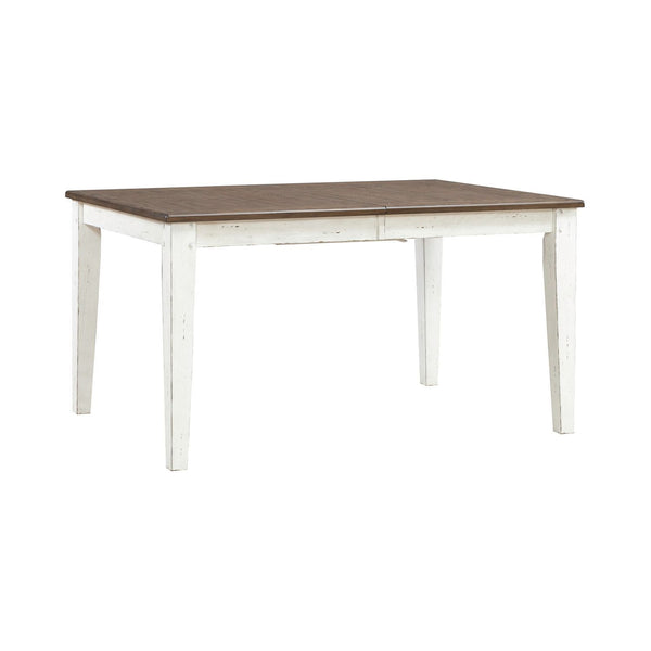 Al Fresco - Rectangular Leg Table - Graphite & Whitestone