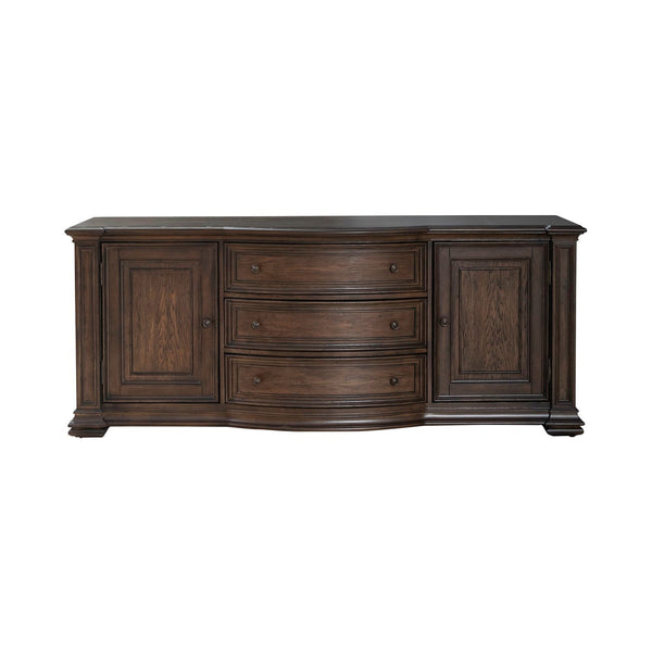 Providence Park - 78" TV Console - Chateau Brown