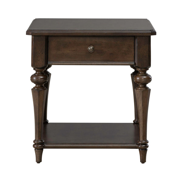 Arden Road - Drawer End Table - Satin Cherry