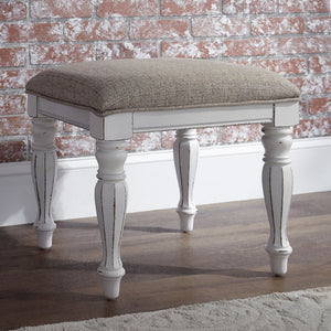 Magnolia Manor - Vanity Stool - Antique White