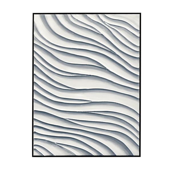 Ripples Canvas Art - White