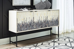 Freyton - Accent Cabinet - White / Gray