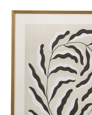 Emerging Weeds Framed Print (Set of 2) - Gray