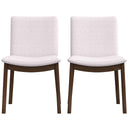 Laura - Mid-Century Modern Solid Wood Dining Chair (Set of 2)