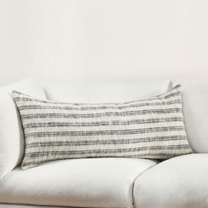 Linna - 24" x 24" Pillow - Natural / Black