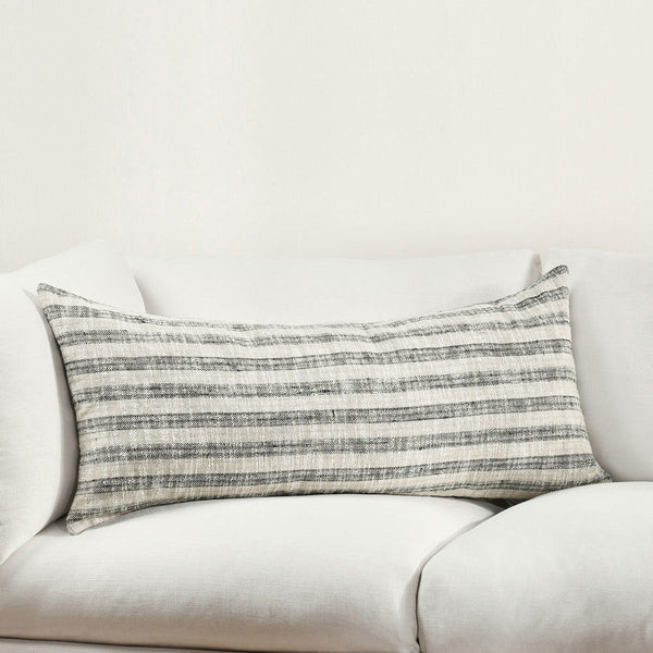Linna - 24" x 24" Pillow - Natural / Black