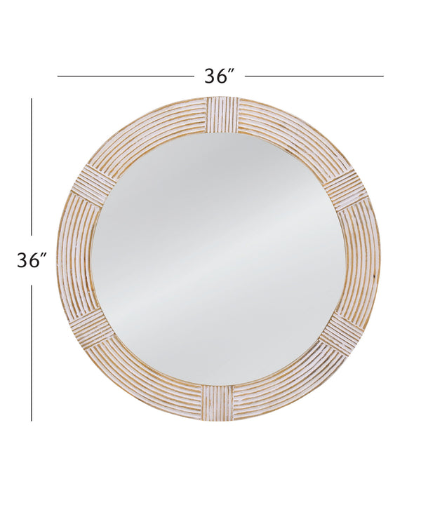 Brockton - Wall Mirror - White Wash
