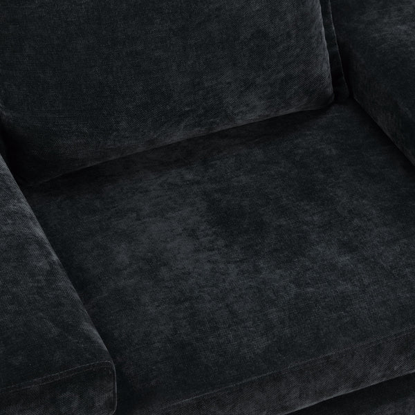 Upholstered Accent Chair With Wide Armrests And Ergonomic Back Support